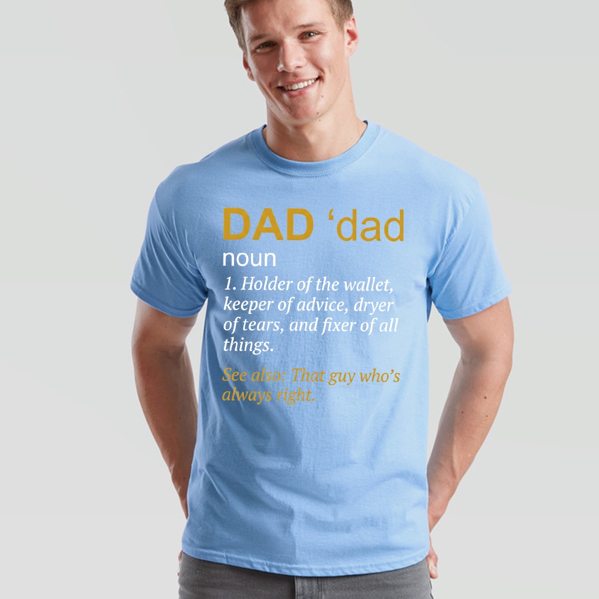 Fathers Day Mens T Shirt A Daughters First Love Daddy Definition Graphic Tee