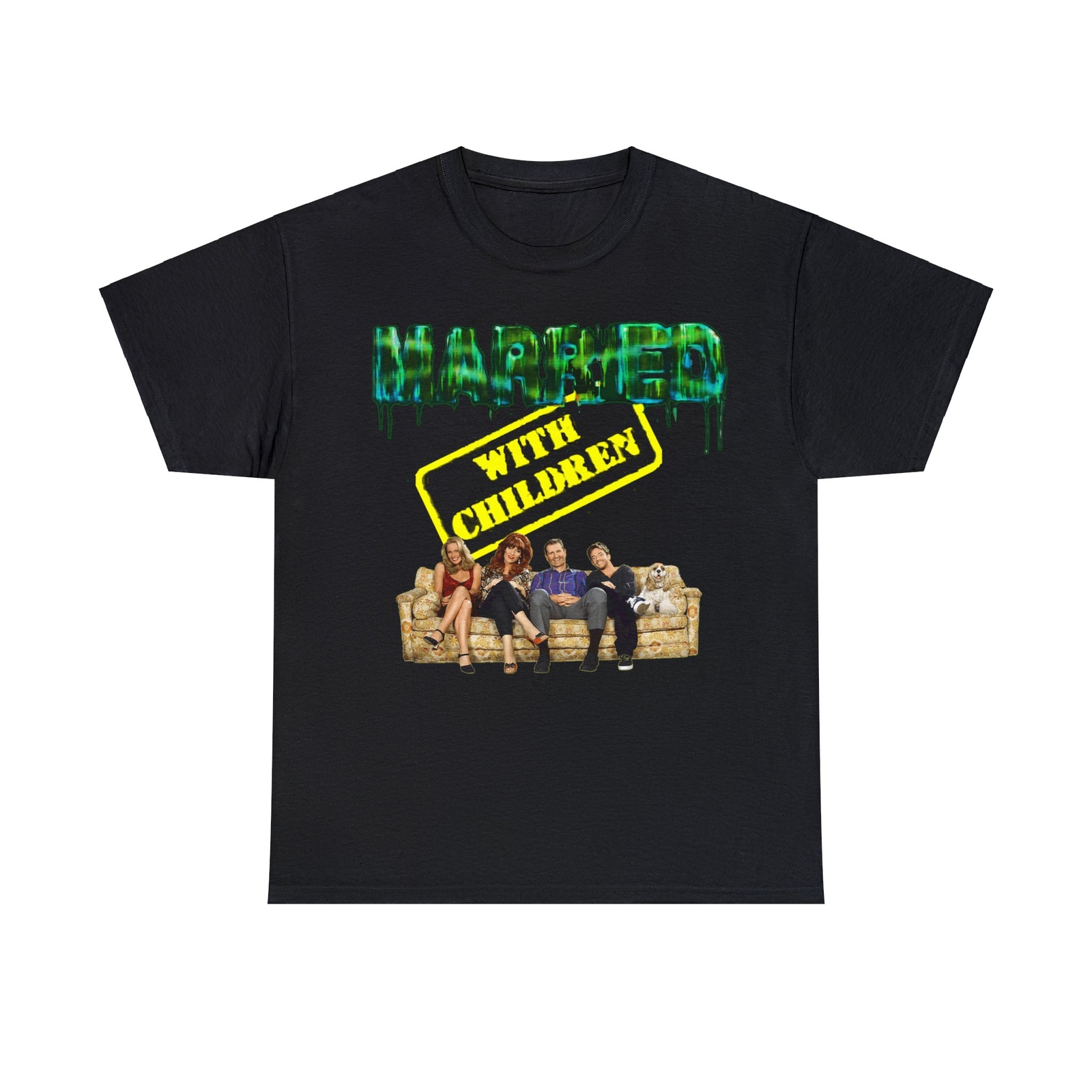 Married With Children Bundy Family on the couch unisex Short Sleeve Tee