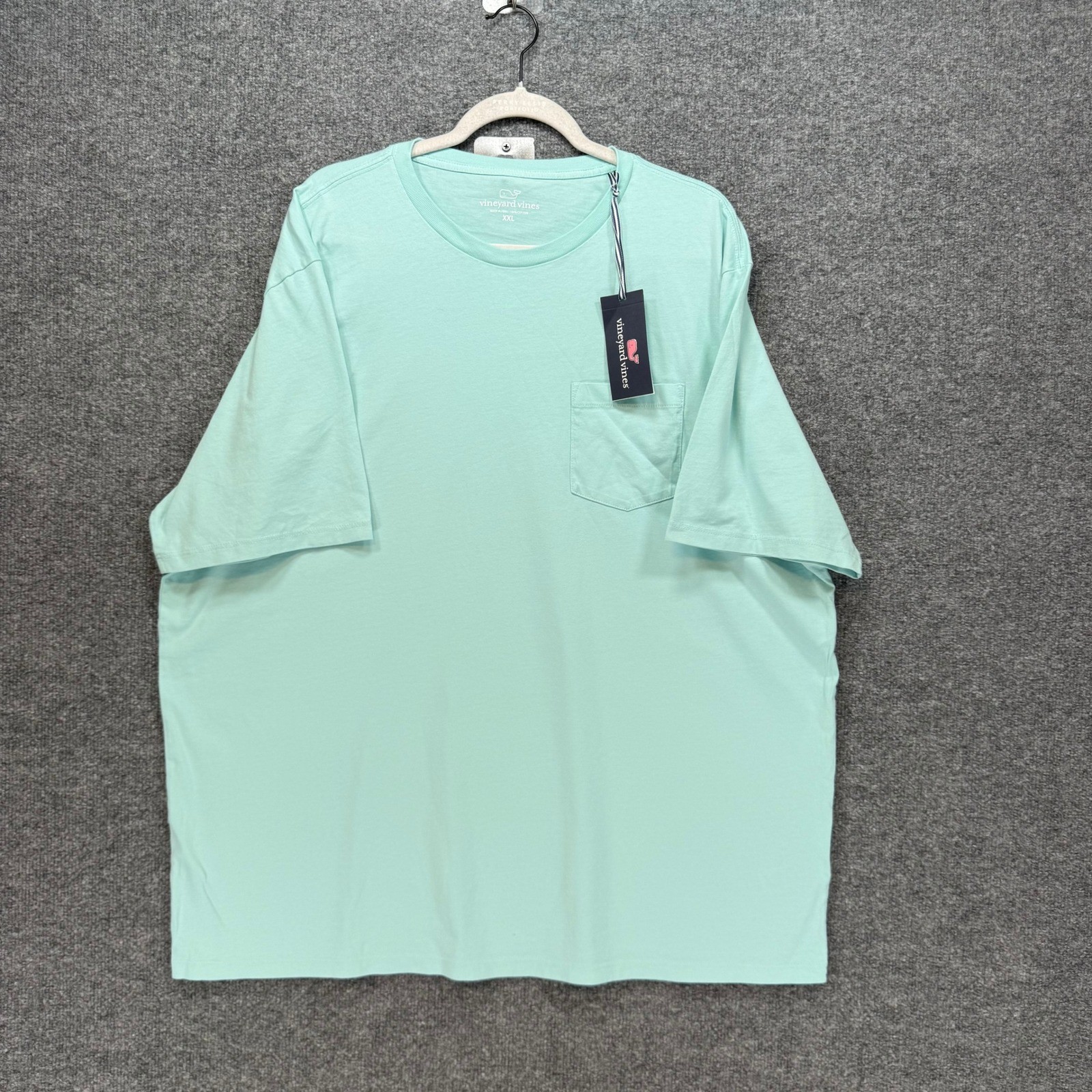 Vineyard Vines Pocket Tshirt Mens XXL Mangrove Mint Blue Short Sleeve NEW