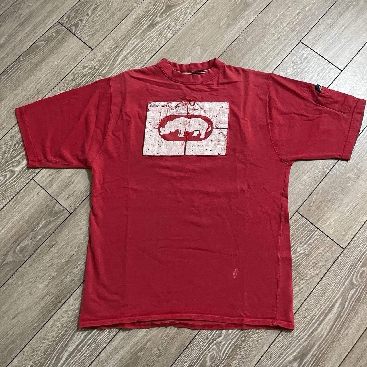 Vintage Y2K Ecko Unltd Red Shirt Size L