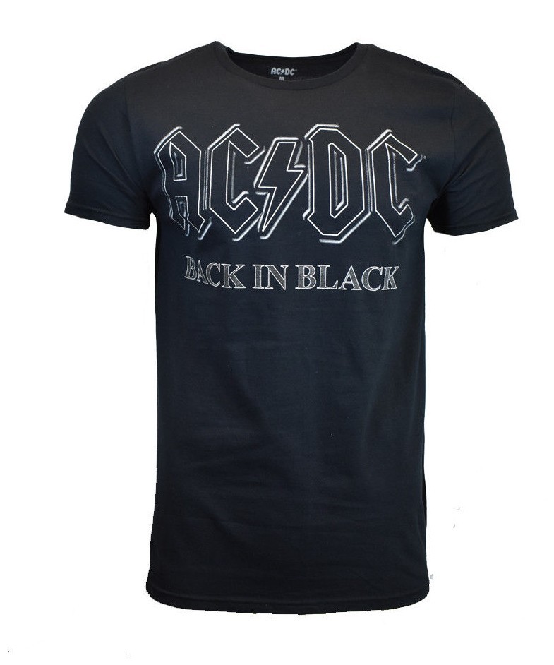 ACDC Mens Tee T Shirt S M L XL Rock Tour Band Metal Hard Vintage Music BLACK NEW