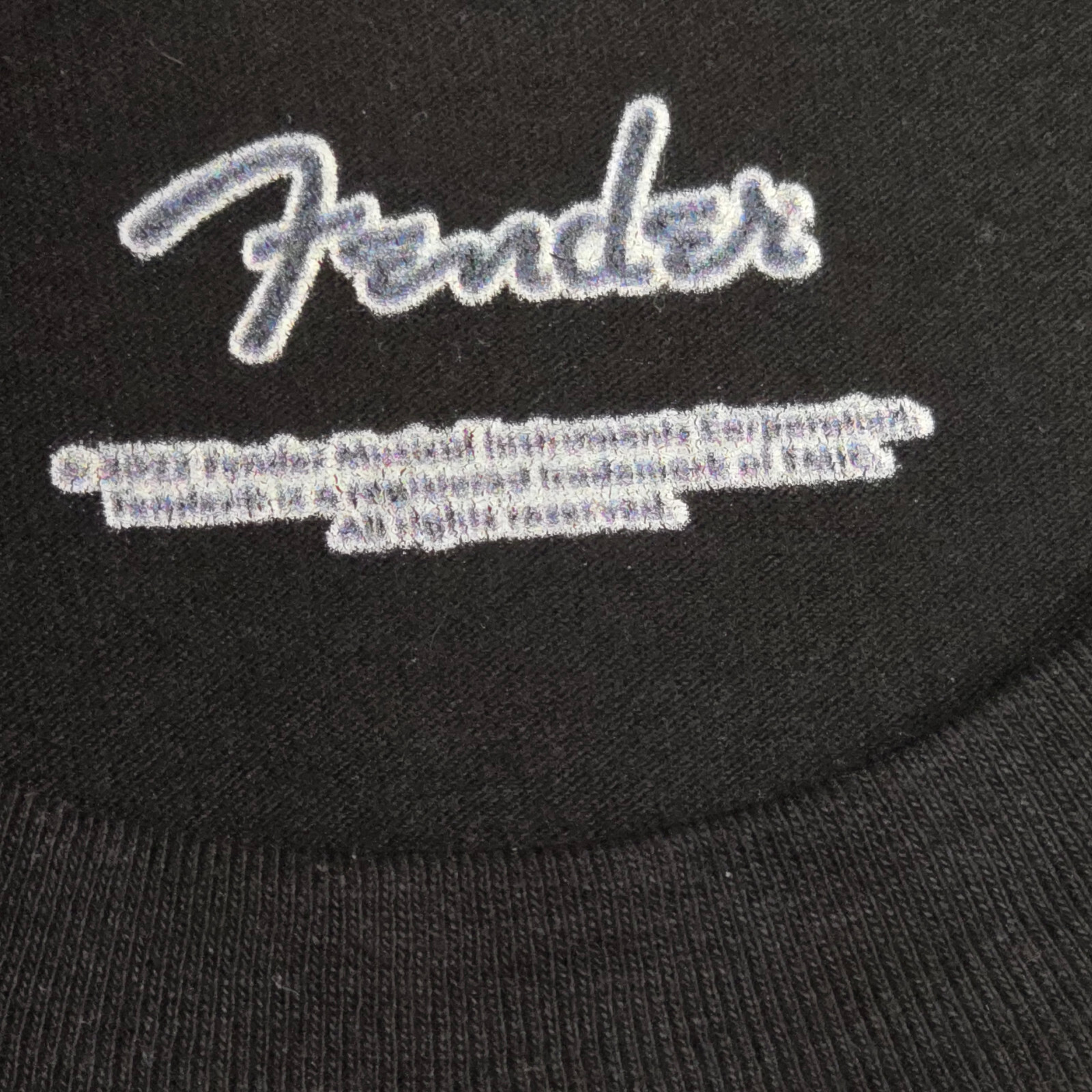 FENDER Shirt MENS XL Tall Black Guitar Chopper Strat Motorcycle Biker NWT