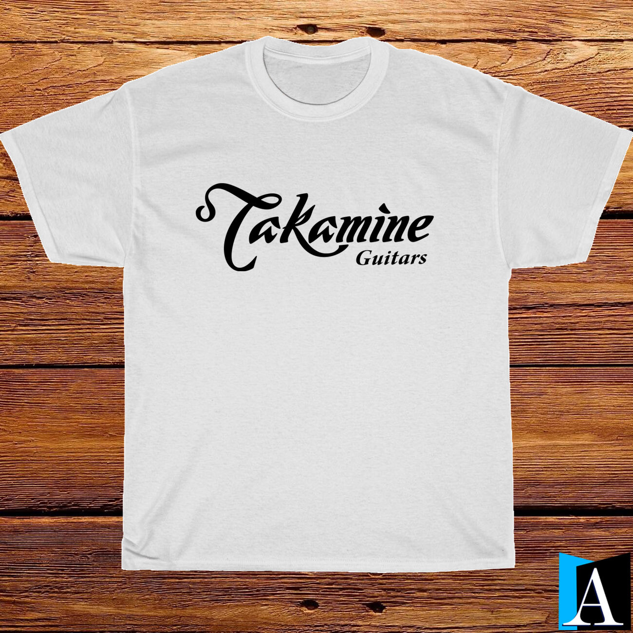 New Shirt Takamine Guitars Music Logo T-Shirt Black/White/Grey/Navy Size S-5XL