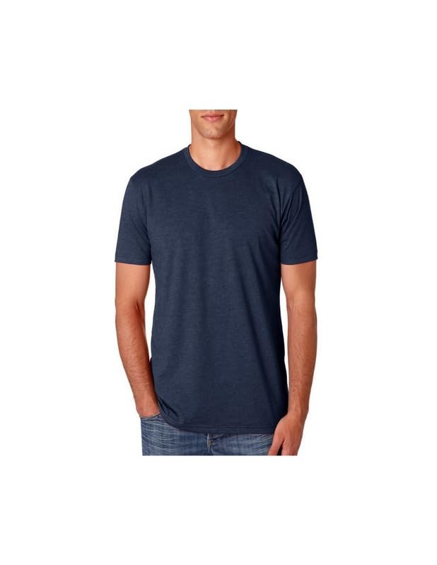 Mens Premium Fitted CVC Crew Tee (N6210). Midnight Navy, X-Large