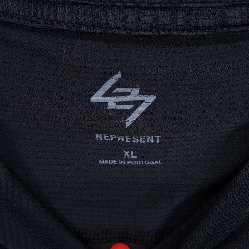REPRESENT Shirt Mens XL Black Pullover Crew 247 Run Tee Athletic Jersey Tee