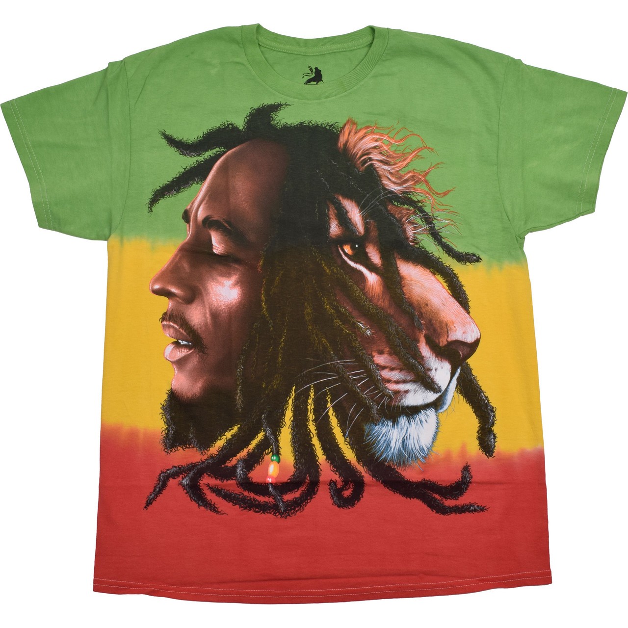 [Limited Edition] Vintage Bob Marley Profiles Tie-Dye T-Shirt Liquid Blue