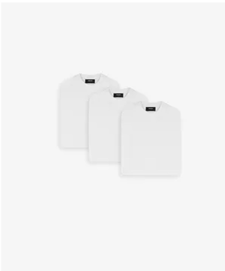 Represent Clo The Core T-Shirt – Flat White 3 Pack Large