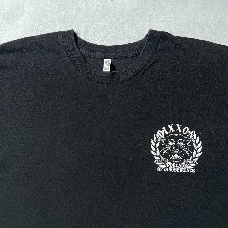 DIXXON Flannel Co T Shirt Men XL Black Panther Decade of Disobedience Graphic