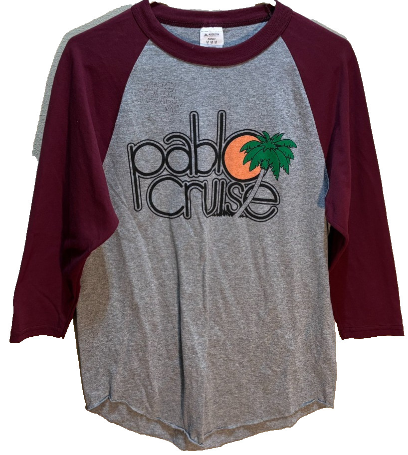 Pablo Cruise Augusta Gray 3/4 Sleeve Raglan Step Brothers Original T-Shirt M