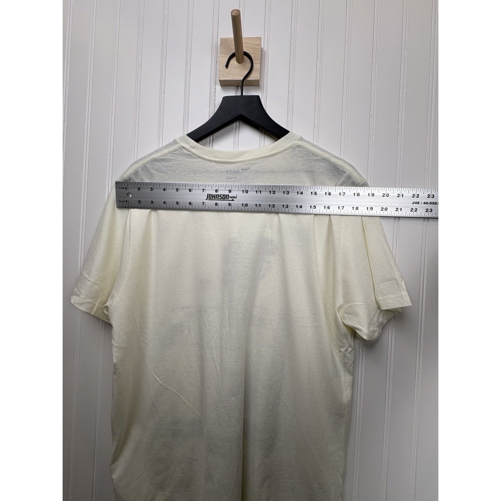 Old Navy Cream Short Sleeve Graphic Tee T-shirt Mens Large #69