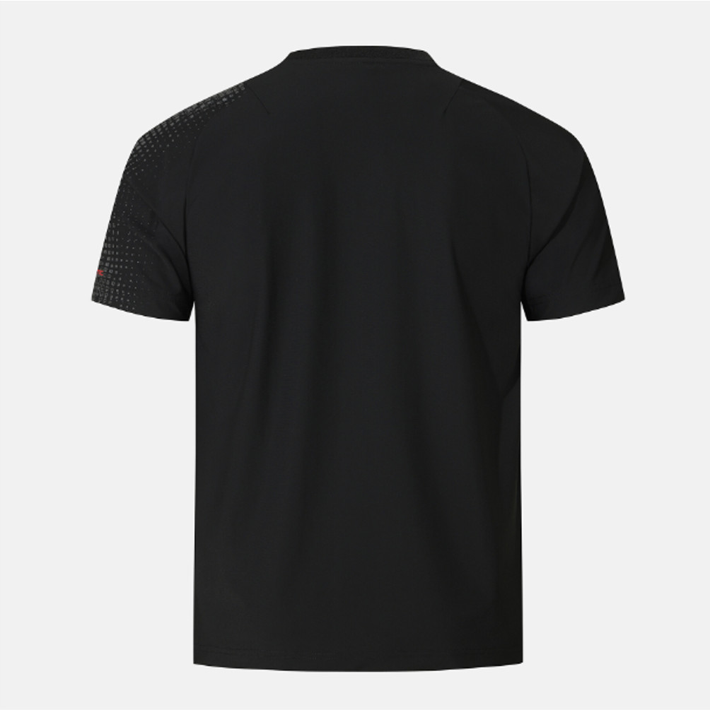 DESCENTE Men&rsquo;s Cooling Tricot Graphic Short-Sleeve T-Shirt BLACK ASIAN FIT