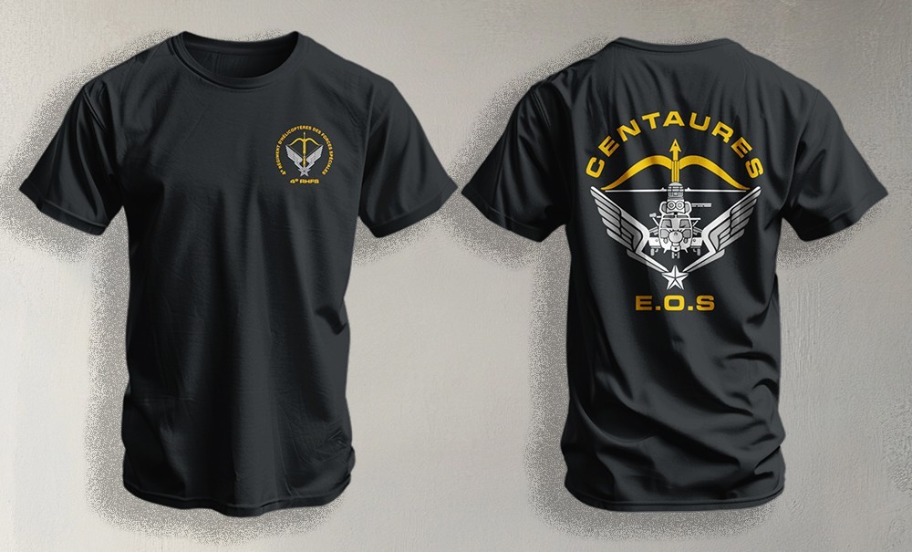 French Army Centaures 4th Special Forces Helicopter Regiment 4e RHFS T-shirt
