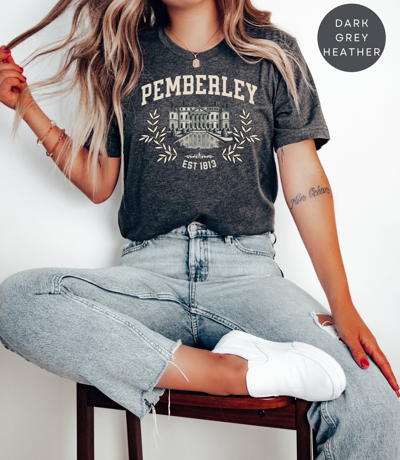 Pemberley Pride And Prejudice Jane Austen Shirt Book Lover Gift Book Sweatshirt