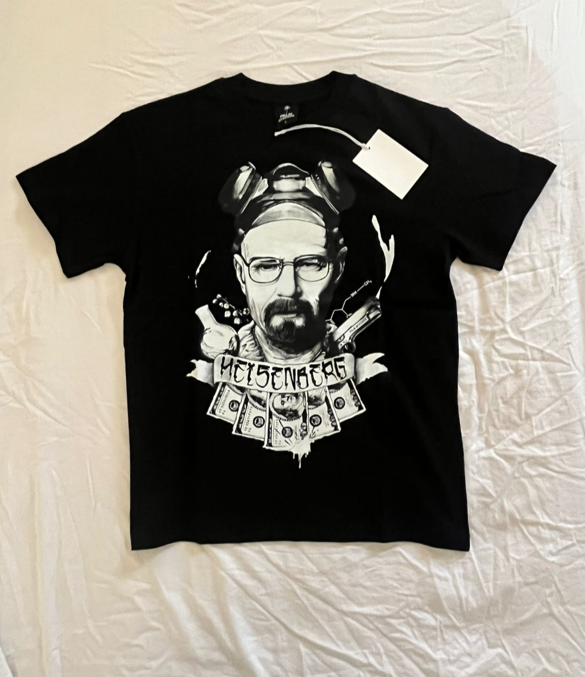 Men&rsquo;s Heisenberg Graphic T-Shirt – Short Sleeve Regular Fit Black 100% Cotton