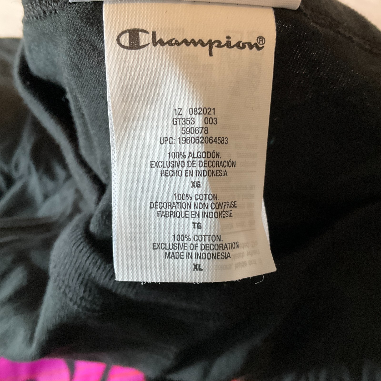 Champion Cobra Kai T Shirt Mens Size XL Black Multicolor Short Sleeve Crew Neck