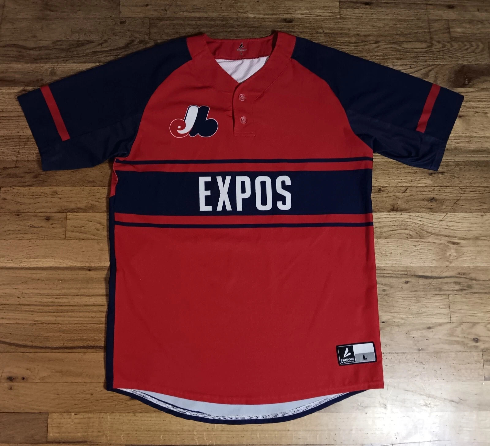vintage Montreal Expos 2 jersey shirt lot MLB Baseball Washington Nationals
