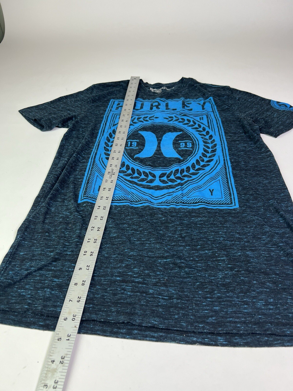 Hurley Buckle Exclusive Shirt Mens Large Teal Graphic Crewneck Tee – Soft Feel