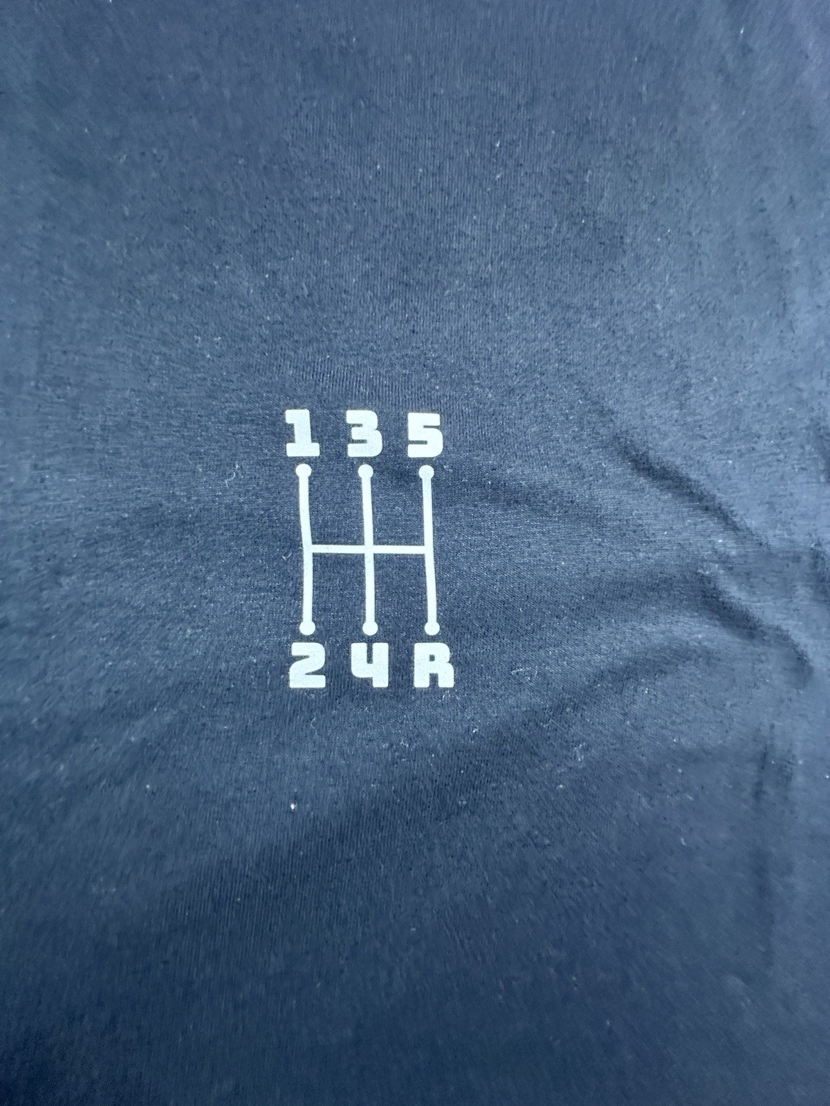 Manual Stick Shift Mens T-Shirt Size XL Black Gearshift 5 Speed Car Lover