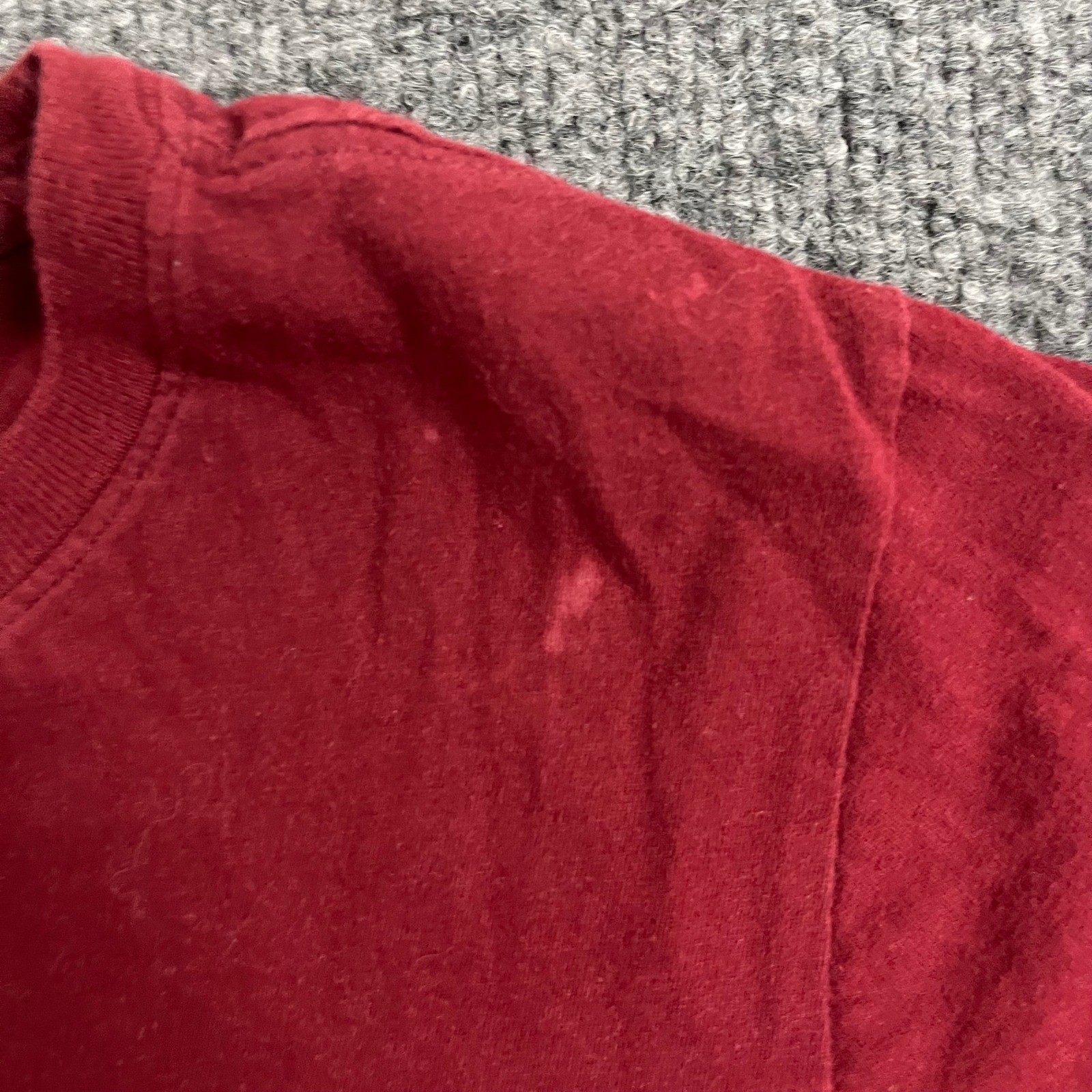 Nike T-Shirt Mens Size S Maroon Red Swoosh Logo Athletic Cut Short Sleeve Tee
