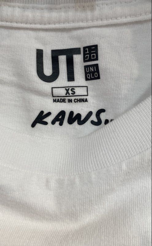 Uniqlo UT KAWS Men&rsquo;s Graphic T-Shirt White Flayed Companion Anatomical Sz XS