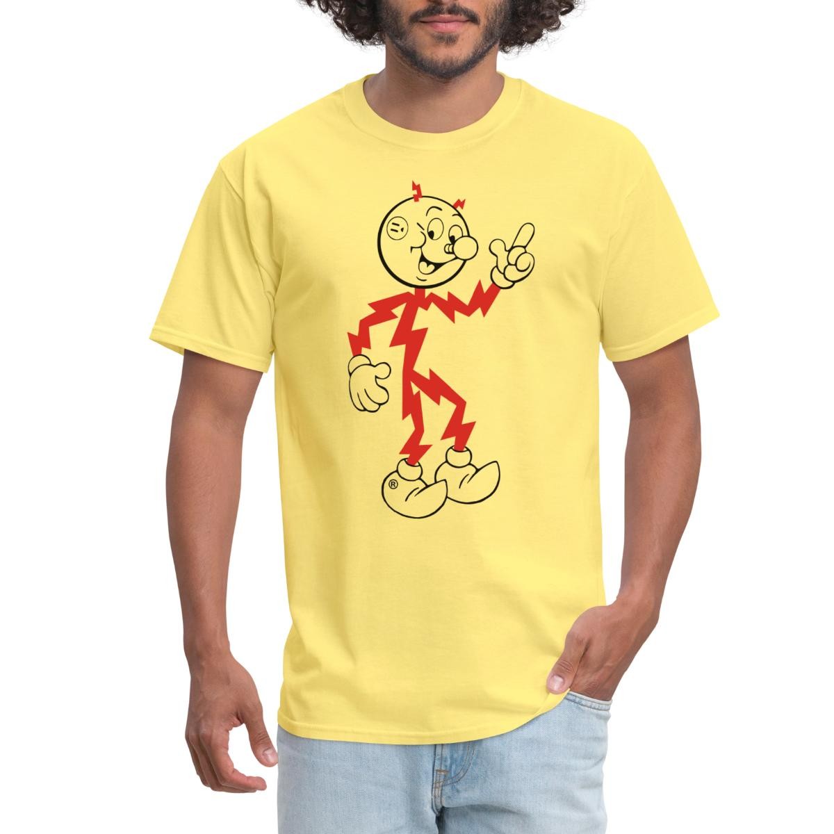 Reddy Kilowatt Electricity Mascot Men&rsquo;s T-Shirt