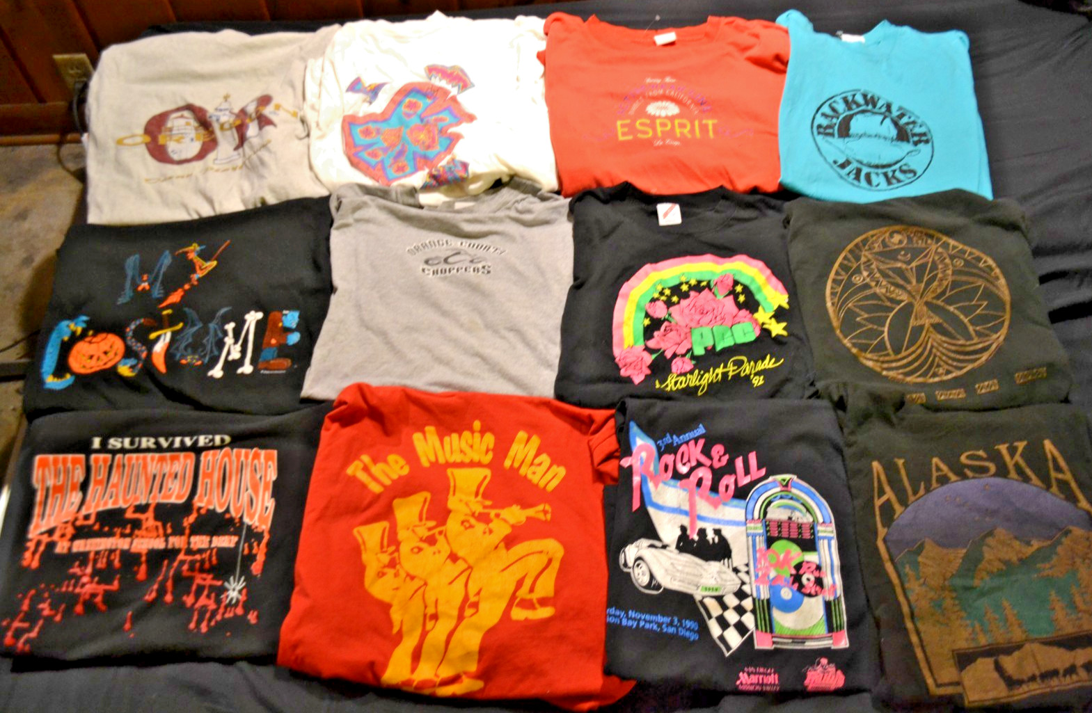 Vtg T Shirt Lot of 12 Reseller 80&rsquo;s 90s Y2K Size L Large Halloween Single