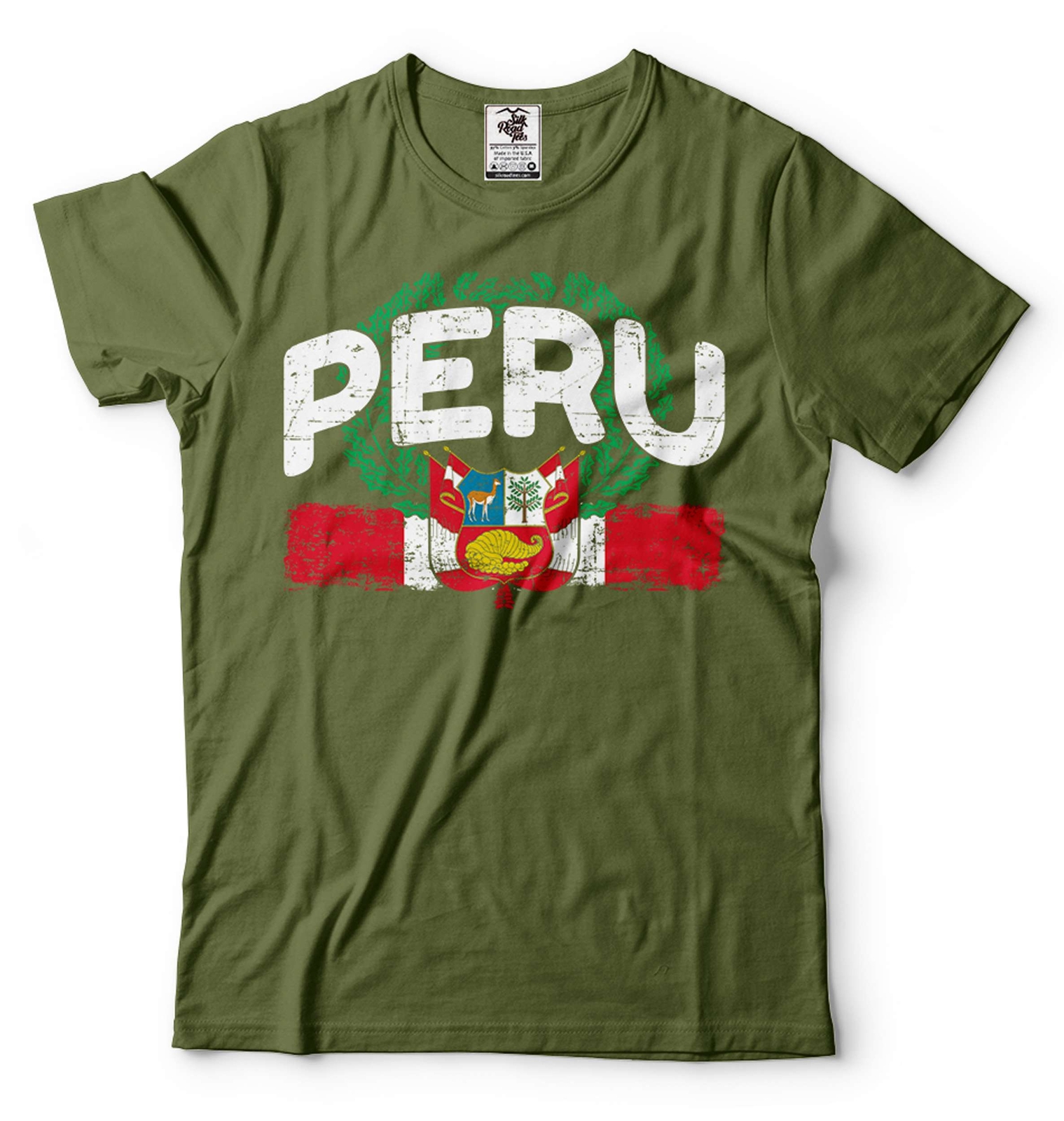 Mens Peru Shirt Peru Patriotic Flag Tee Peru National Shirt Peru Unisex Tee