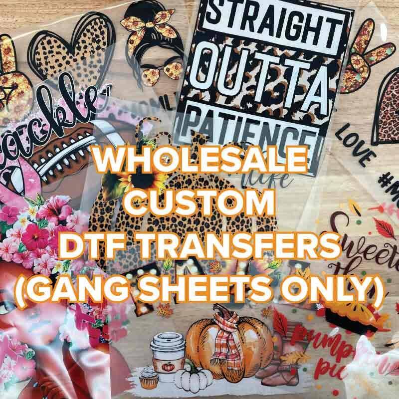 Custom Heat Transfer Prints T-shirt Transfer Sheets Ready to Press Wholesale DTF