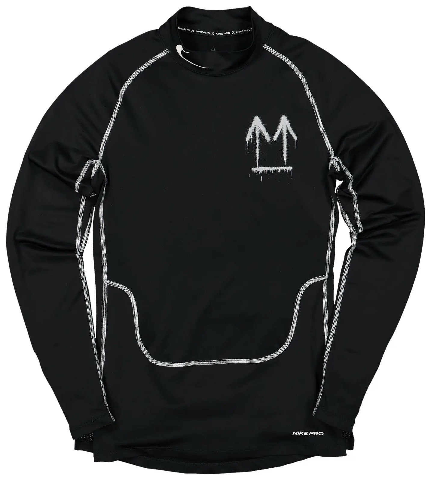 OFF-WHITE X NIKE PRO LONG SLEEVE TOP CN5528-010 LARGE NEW W/TAG