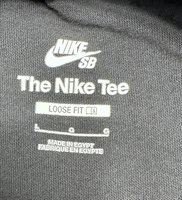 Nike SB Cat Scratch Graphic Skate Tee Loose Fit Black Size Large (Rare)