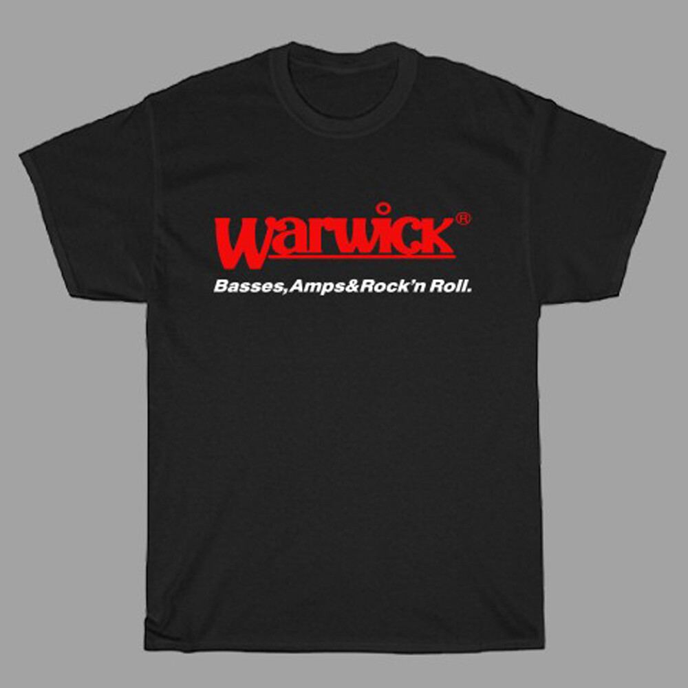 Warwick Bass Guitar Men&rsquo;s Black T-Shirt Size S to 5XL