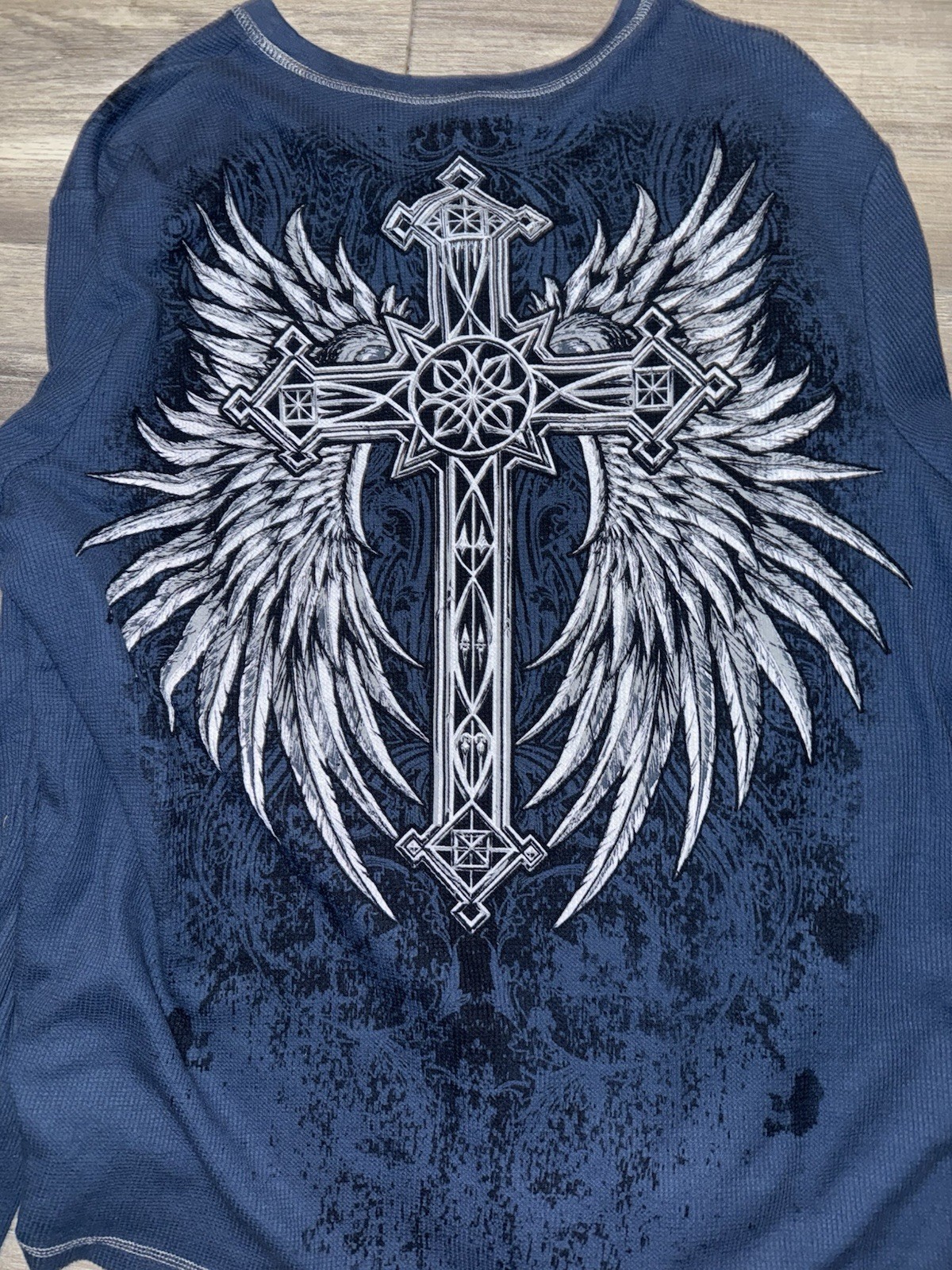 No Boundaries Men T-Shirt Size 2XL Y2k 2000s Grunge Skater Affliction Style Emo