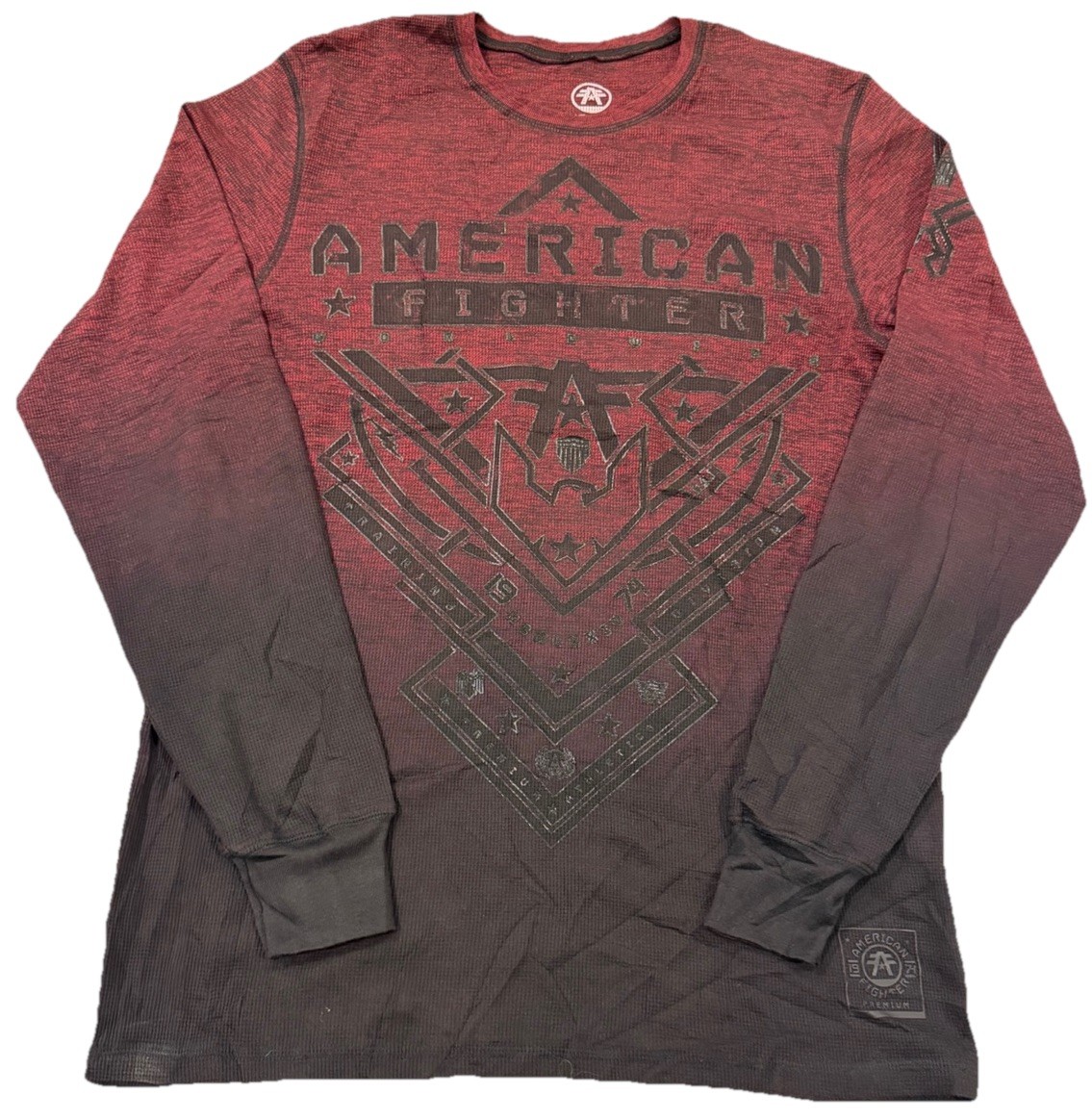 AMERICAN FIGHTER Men&rsquo;s L/S T-Shirt Men’s XL Designed for Buckle Athletic Biker