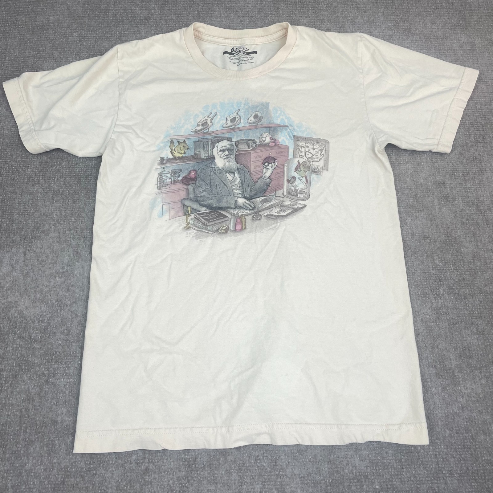 Threadless Small Beige Pokemon Endless Forms Most Battleful Graphic T Shirt Mens