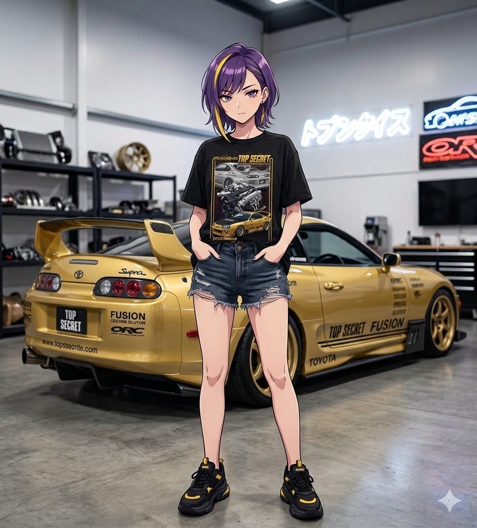 Jdm Retro t-shirt Supra Gt300 Top Secret Performance Anime car enthusiast Gift
