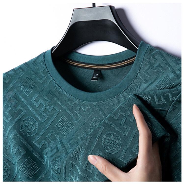 Men’s Breathable Ice Silk T-shirt Lightweight Summer Casual Designer Tee New