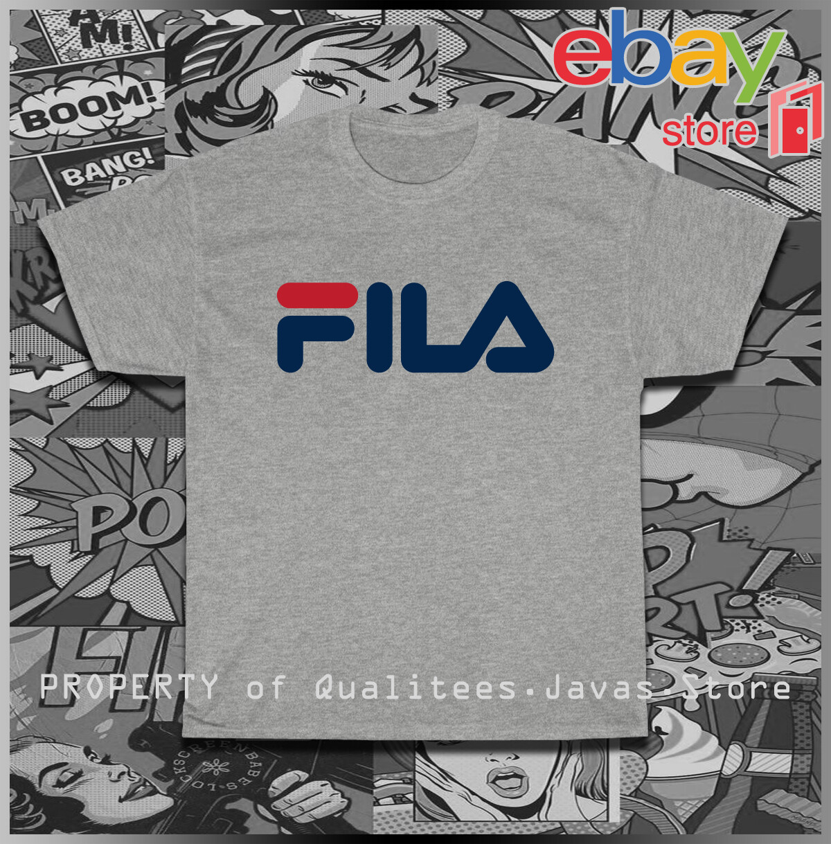 New Fila Sports Logo Men&rsquo;s T-Shirt American Size S-5XL T-Shirt