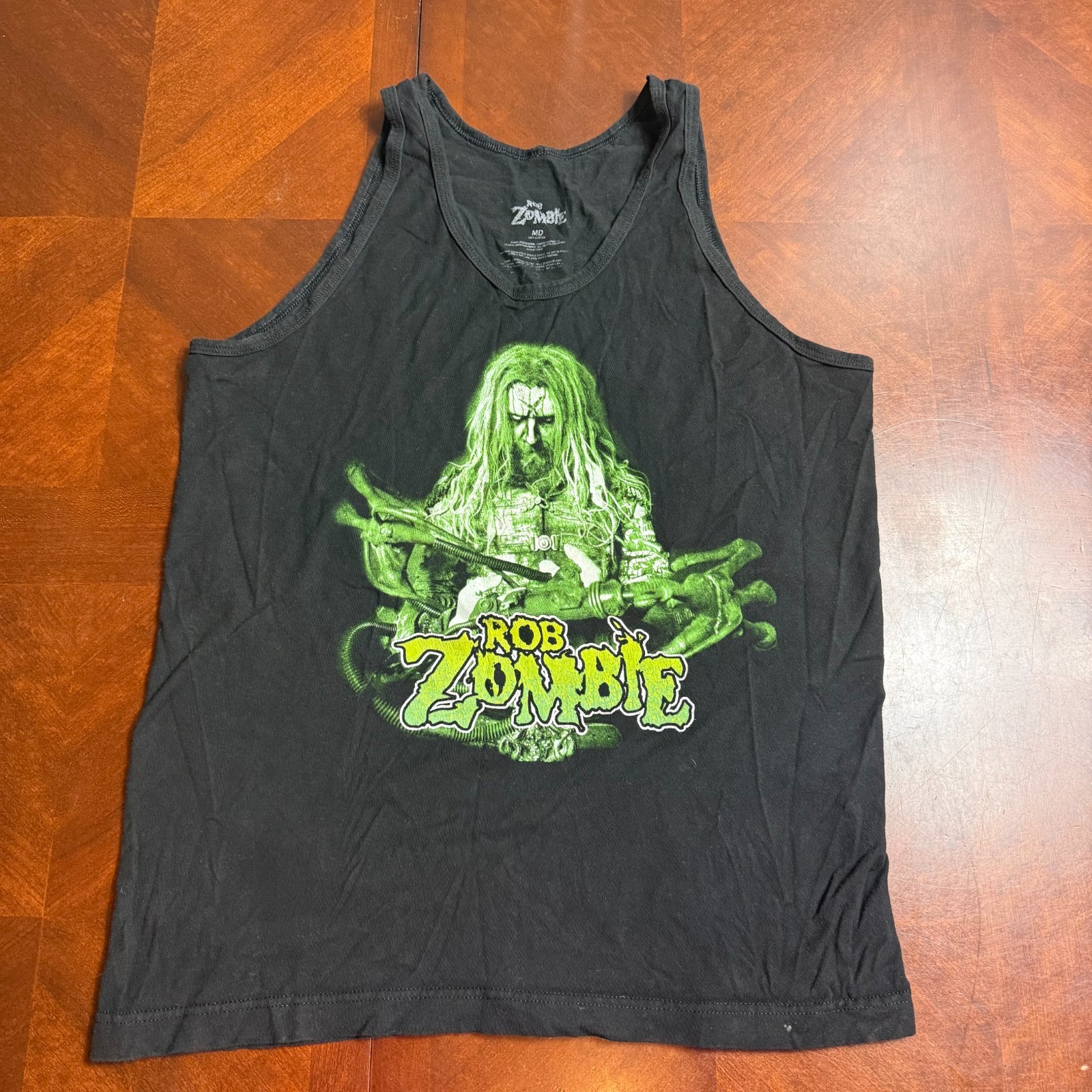 Rob Zombie Graphic Sleeveless Tank Top Mens M Black Heavy Metal Band Shirt