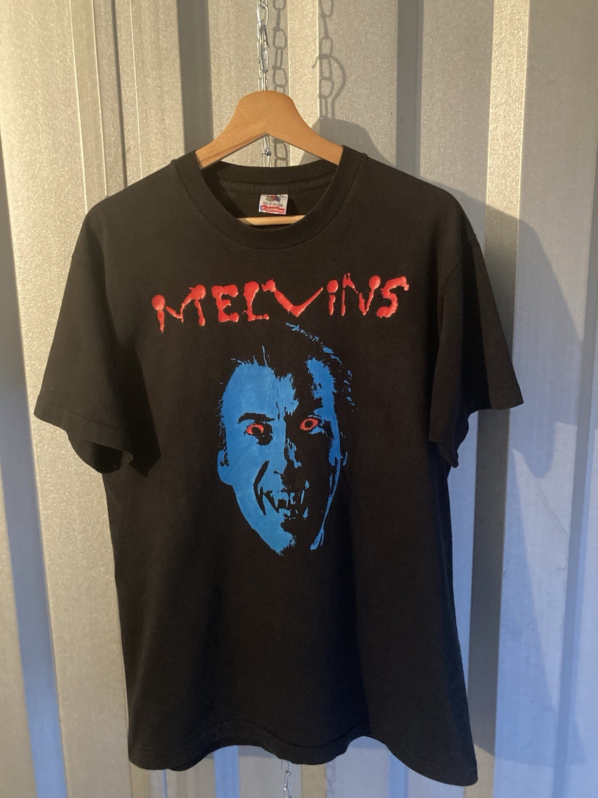 1990 Melvin’s Christopher Lee Dracula Grunge Sludge Metal band Tee large Vintage