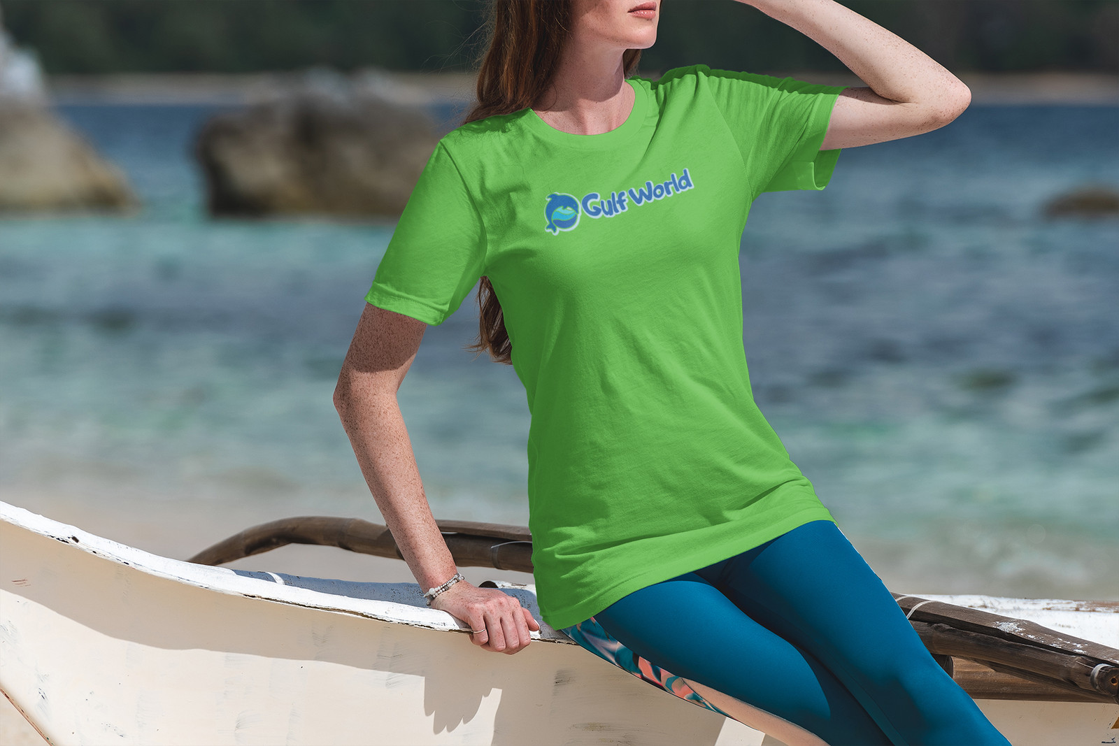 Gulf World Marine Park T-Shirt – Aquarium Attraction Industry Logo Tee