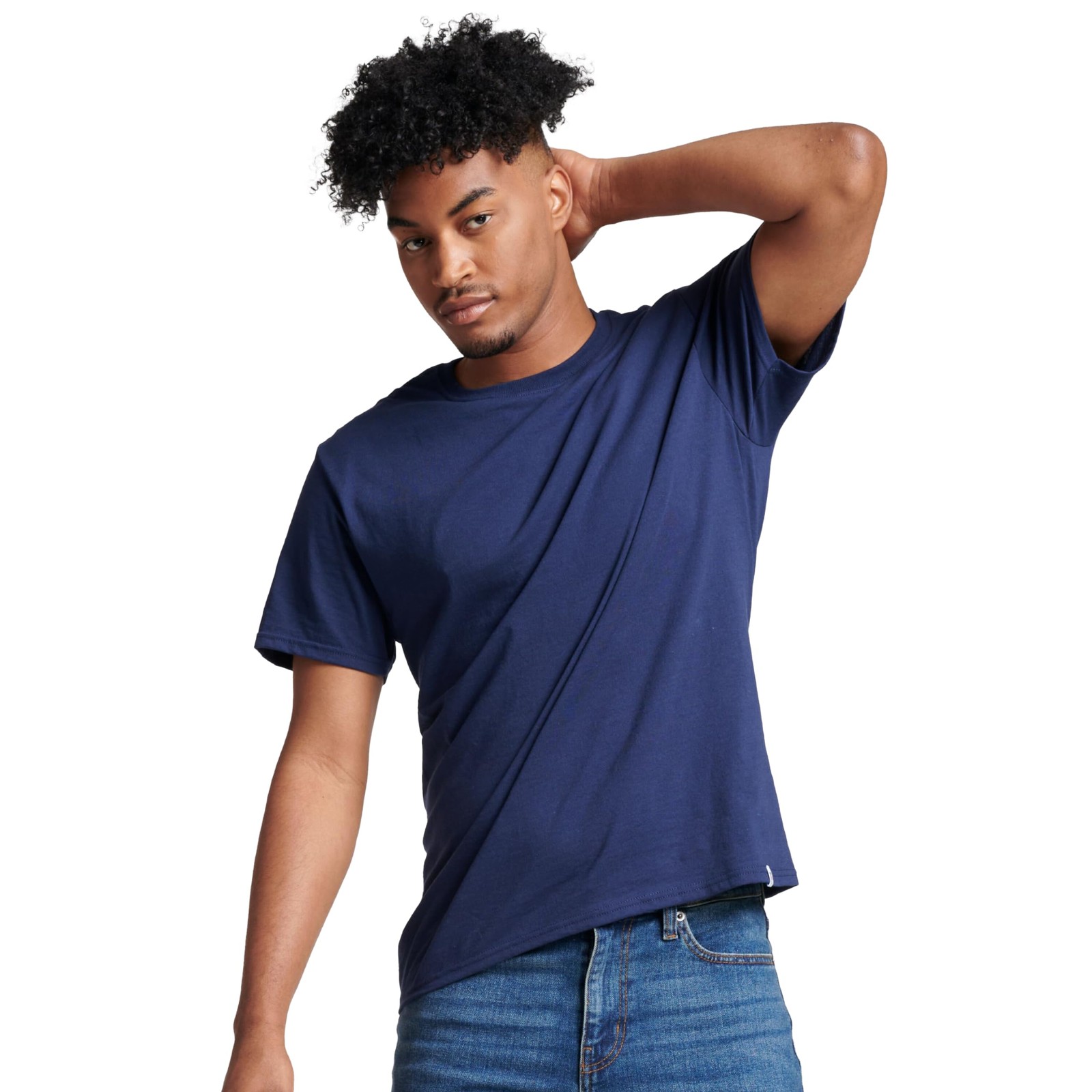 Men&rsquo;s Essenital Men&rsquo;s Short Sleeve Tee Shirt, Navy, 4XL