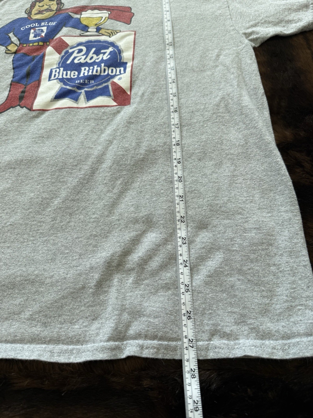 Pabst Blue Ribbon Support Your Local Bartender Mens X Large Retro Ad T-shirt
