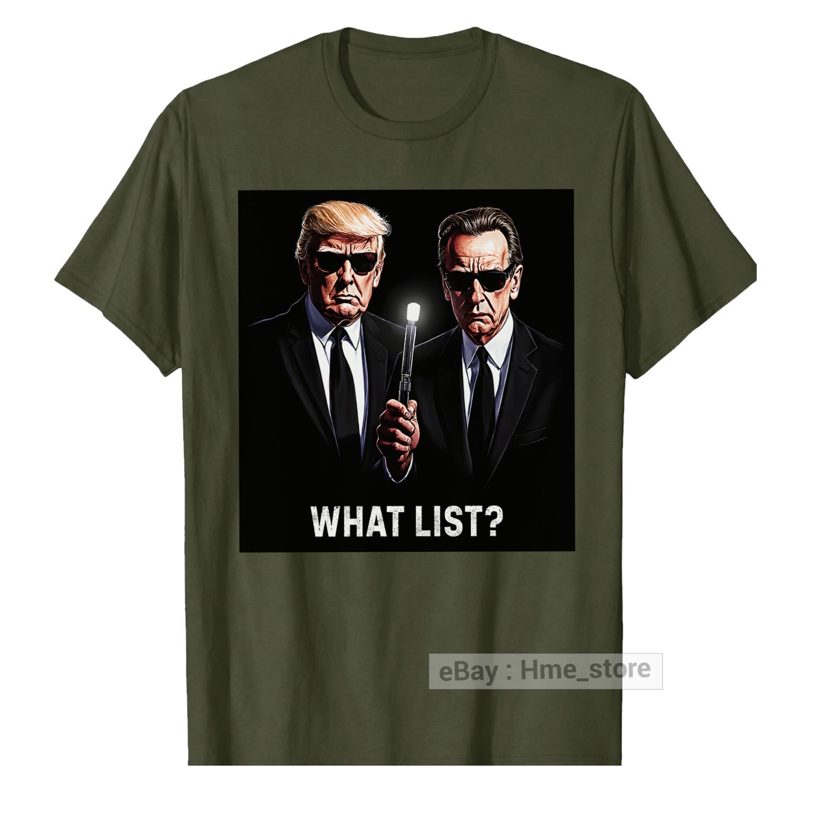 Trump What List Shirt, Funny Donald Trump Epstein T-Shirt Unisex Tee