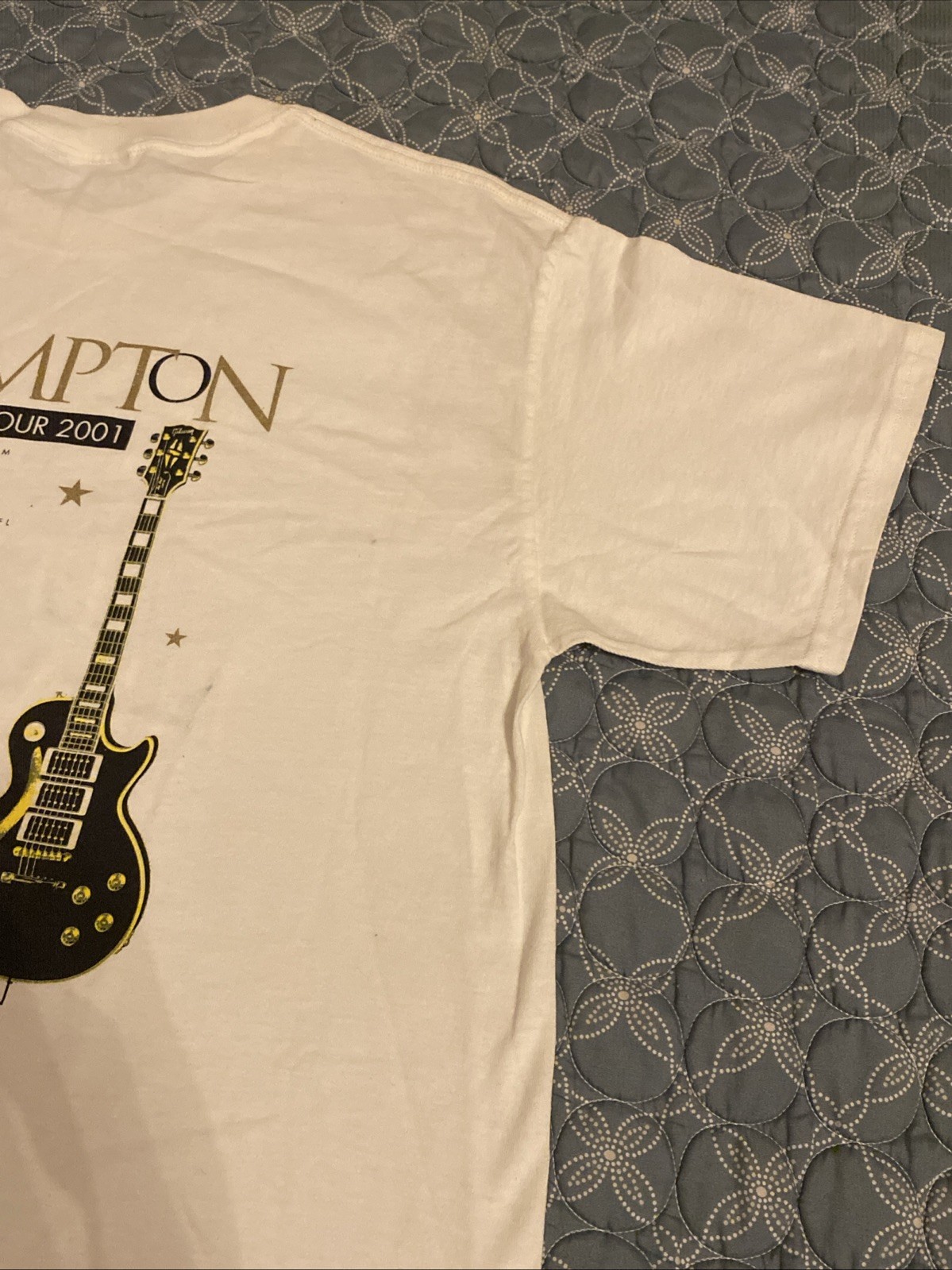 Peter Frampton 2001 Summer Tour t-shirt X-LARGE SEE DESCRIPTION