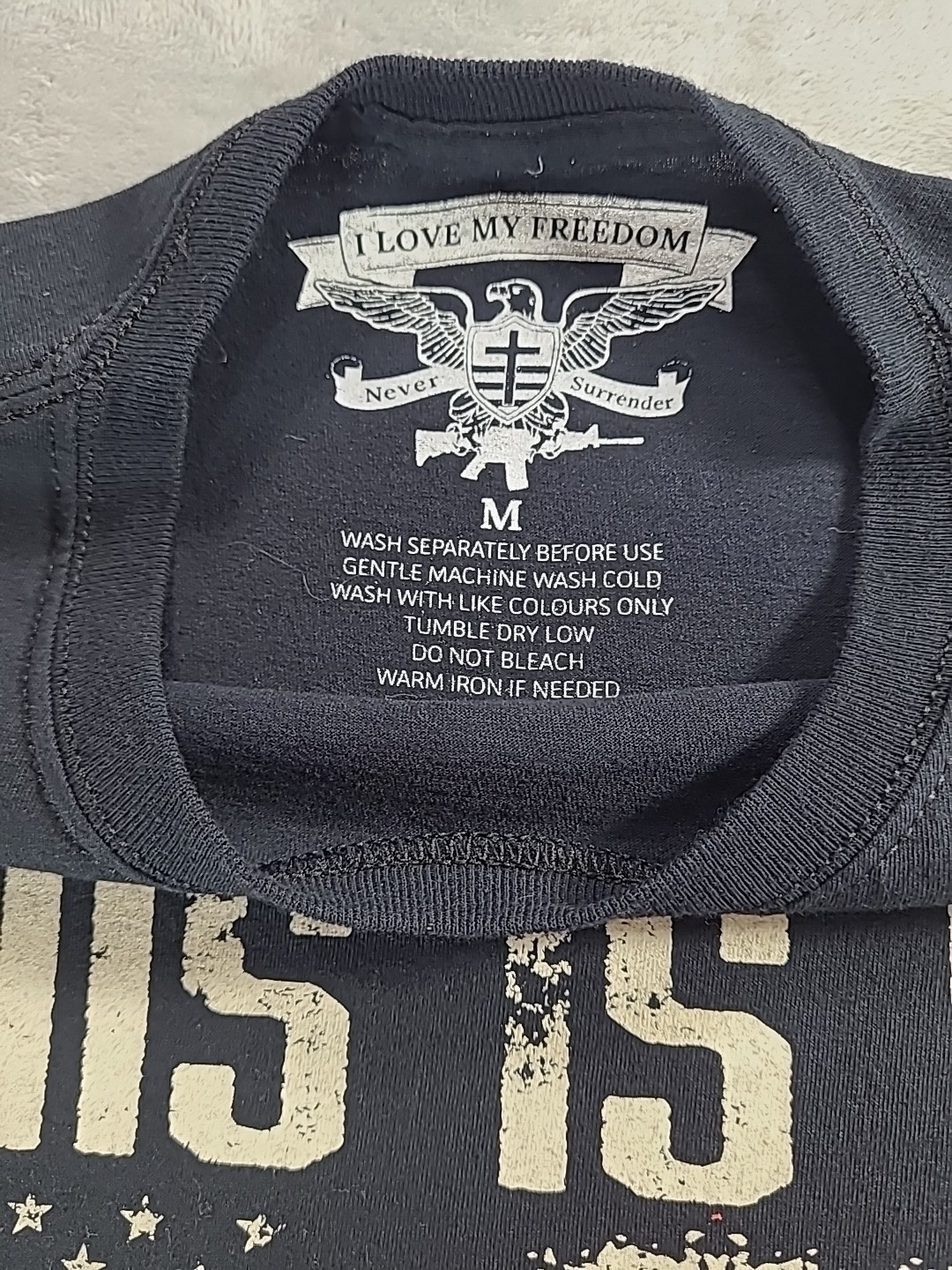 I Love My Freedom Never Surrender Mens Med Black »This Is My Pride Flag » T-Shirt