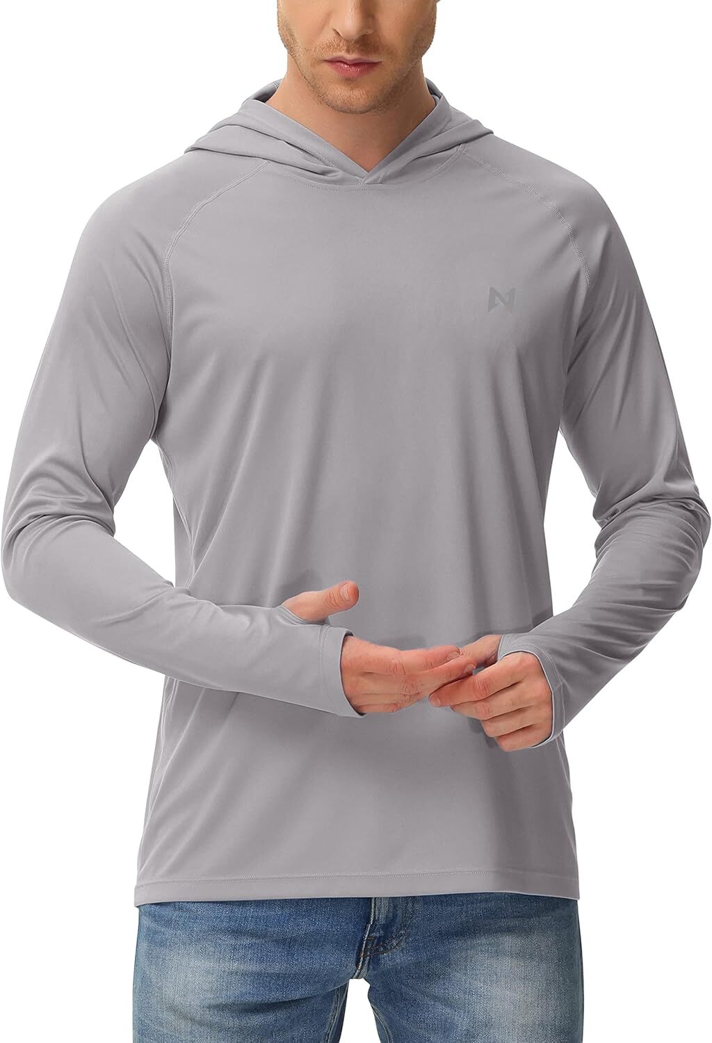 Men&rsquo;s Sun Hoodie UPF 50+ Long Sleeve Fishing Rash Guard Quick Dry