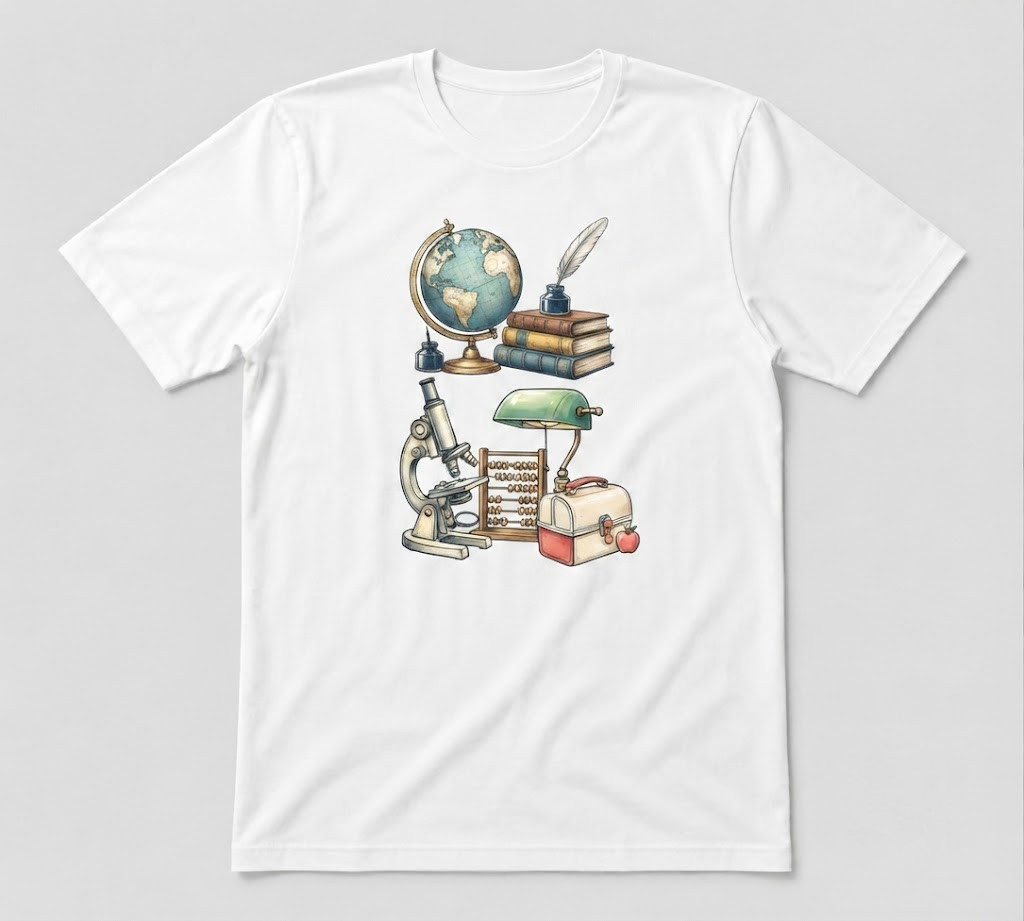 Funny Back To School Teacher School Supplies White T-shirt