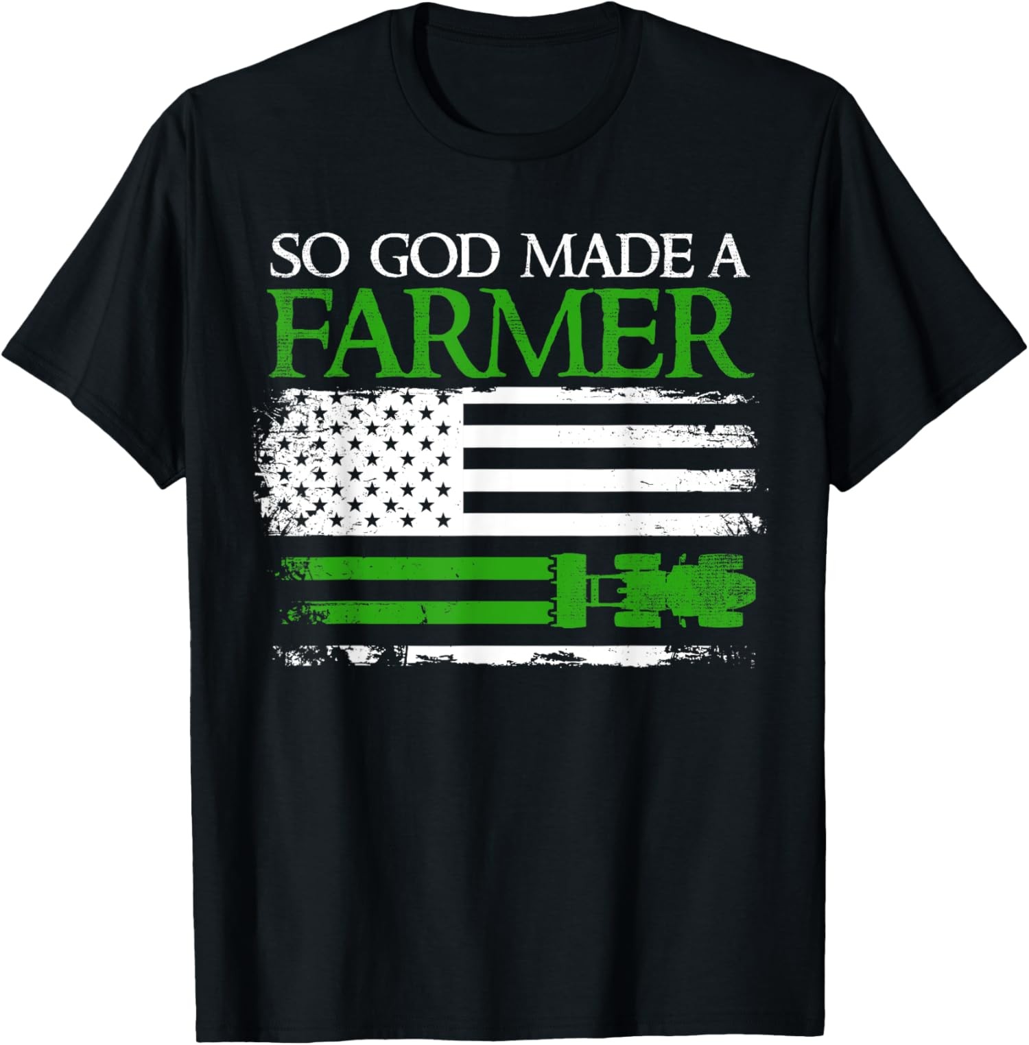 So God Made A Farmer, Farming Farmer Design Unisex T-Shirt