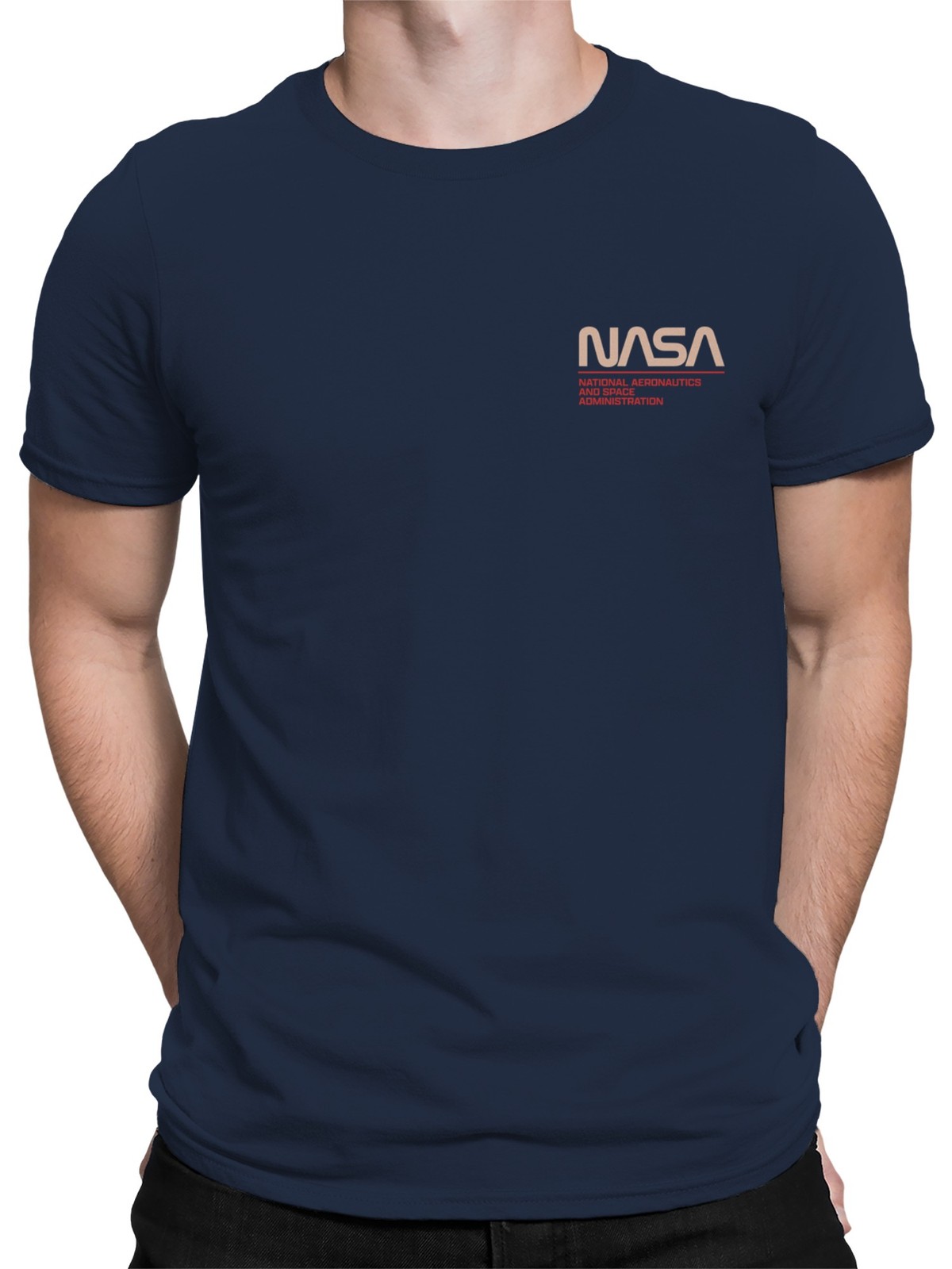 Officially Licensed Nasa Retro Logo Design Men&rsquo;s T-shirt