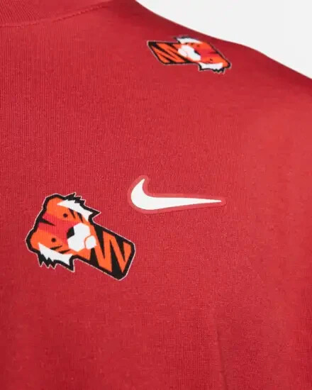 NEW Size XL Nike Tiger Woods Frank Golf Red All Over Print Crew T Shirt Tee Mens